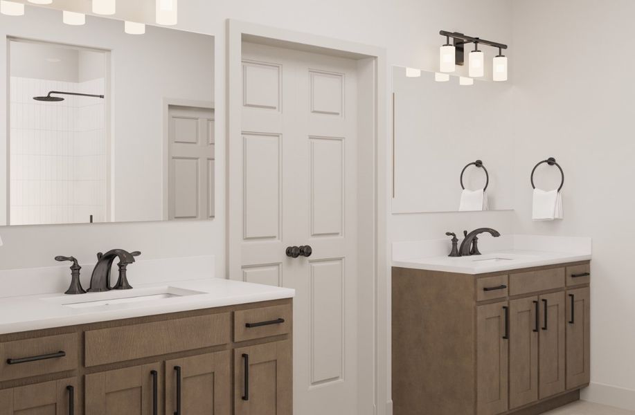 Representative furnished interior of a home built from the Lockhart by Beazer Homes in Heath Golf and Yacht Club, Heath (Image 5).