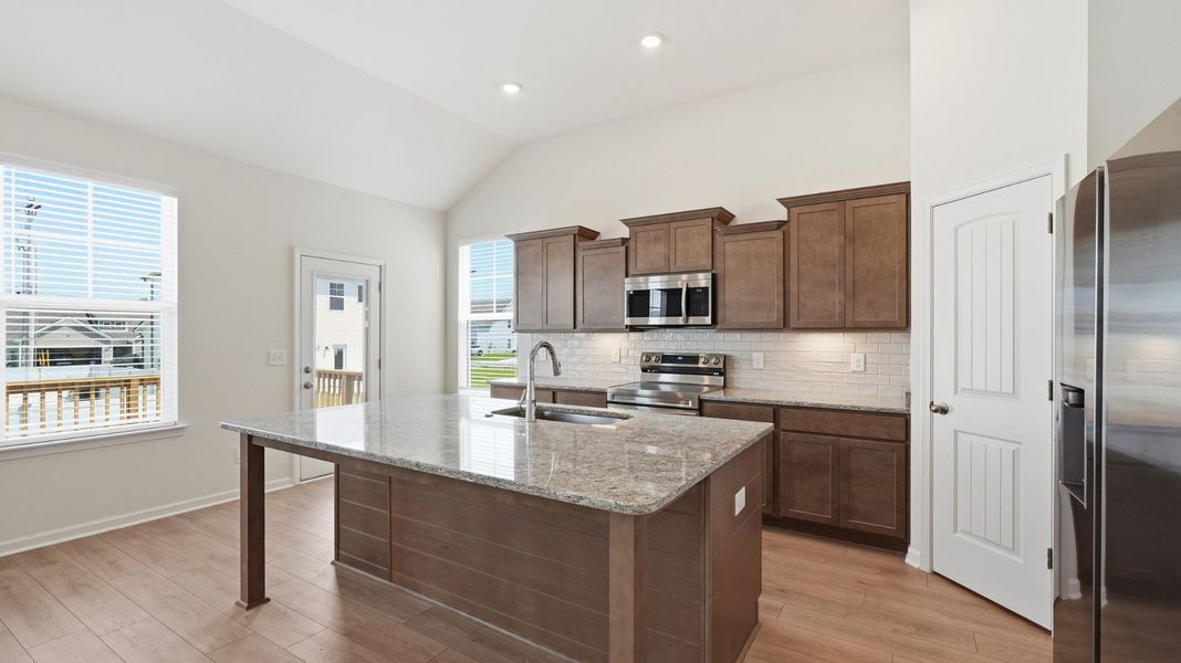 Furnished interior view inside a new home in Wheatfield, Shelbyville (Image 9).