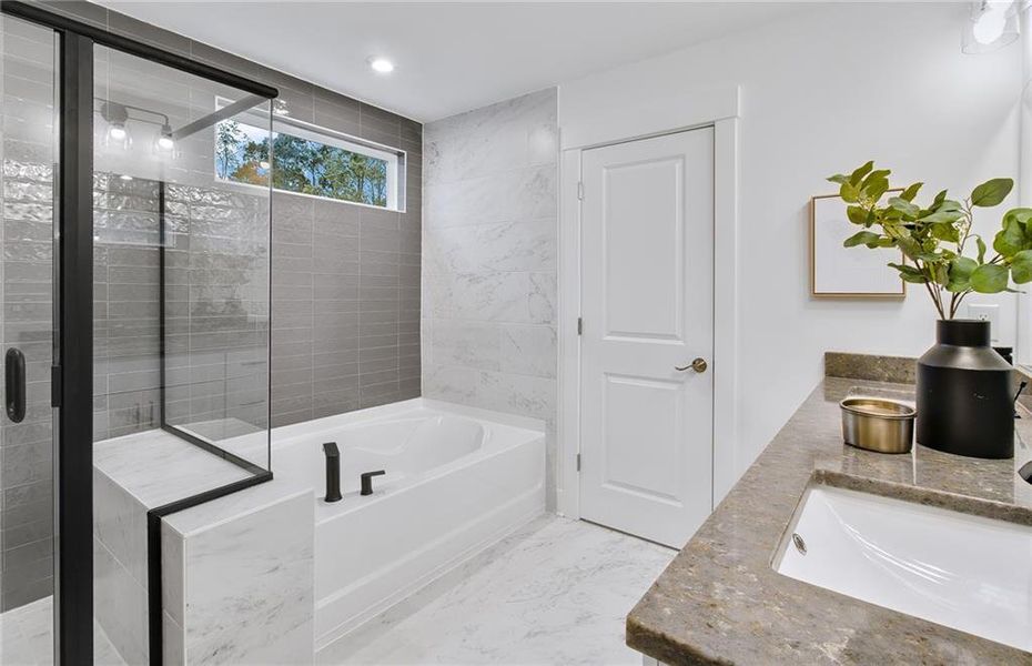 Furnished interior view inside a new home in Hunters Creek, Flowery Branch (Image 26).