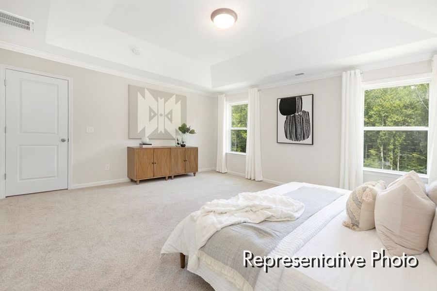 Furnished interior view inside a new home in Lake Royale, Louisburg (Image 14).