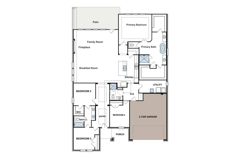 2D floor plan layout of this home in Polo Ridge, Mesquite, TX (Image 5). 2D floor plan layout of this home in Polo Ridge, Mesquite, TX (Image 5).
