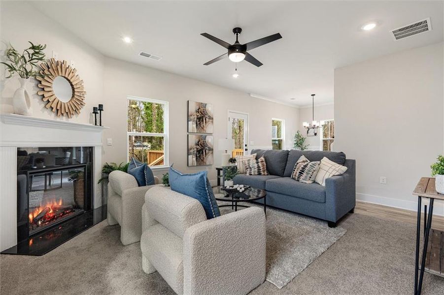 Furnished interior view inside a new home in Canterbury Villas, Carrollton (Image 8).
