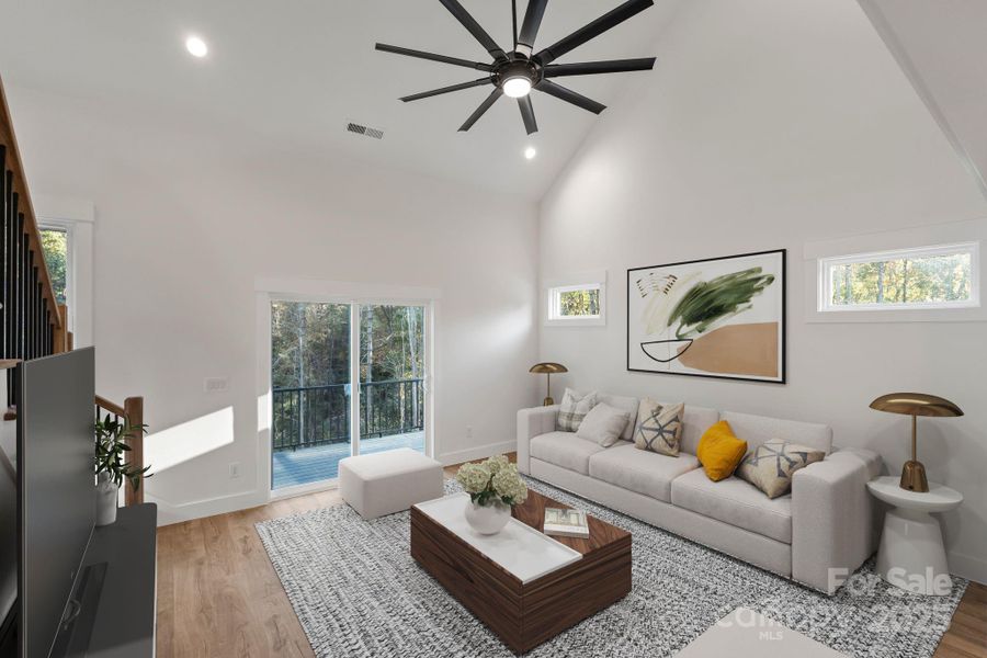 Furnished interior view inside a new home in , Hickory (Image 36).