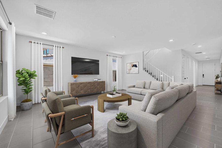 Furnished interior view inside a new home in Ladera Trails, Queen Creek (Image 4).
