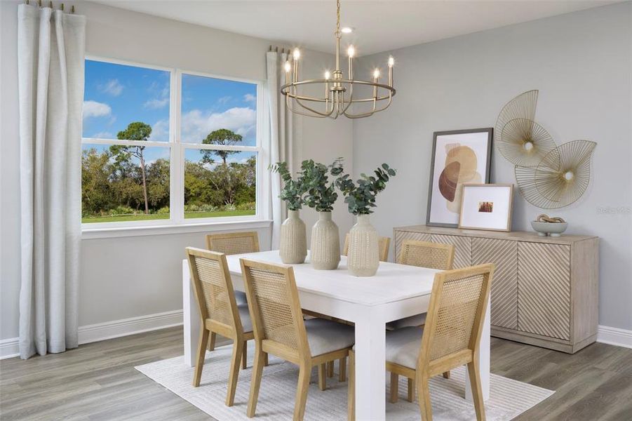 Furnished interior view inside a new home in Pasadena Ridge Master, Dade City (Image 6).