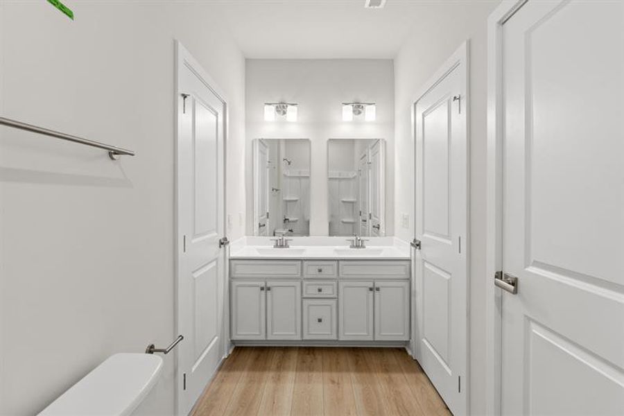 Furnished interior view inside a new home in Lakes at Riverbend Single Family Homes, Navassa (Image 4).