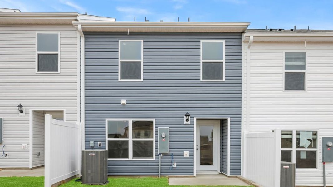 Exterior details and patio area of a home in Covington Village, Greer (Image 21).