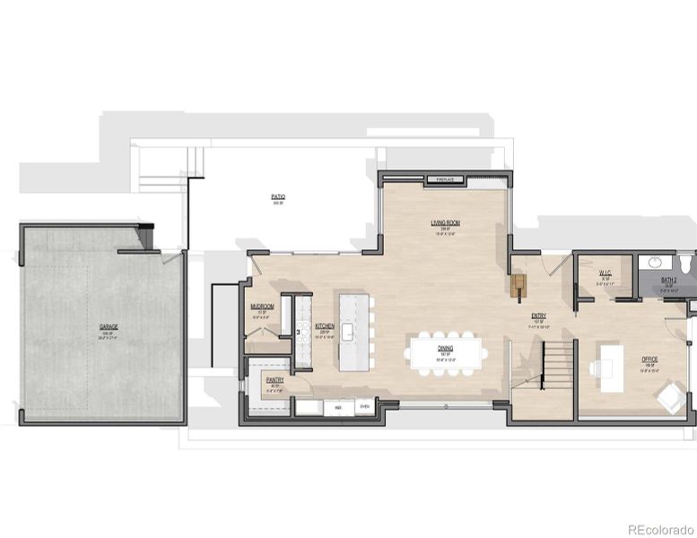 2D floor plan layout of this home in , Boulder, CO (Image 3).