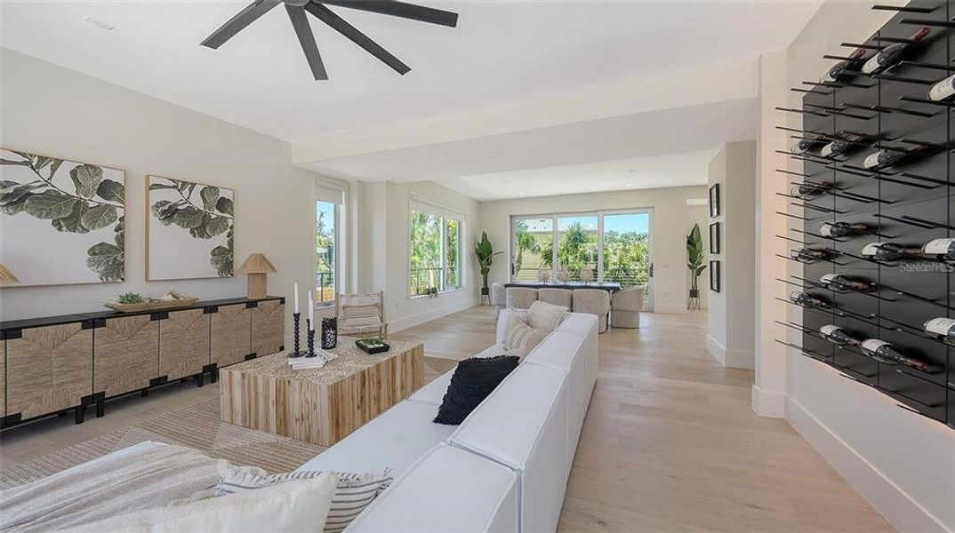 Furnished interior view inside a new home in , Sarasota (Image 46).