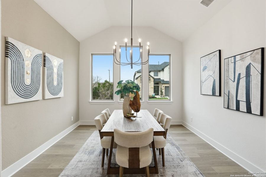 Furnished interior view inside a new home in Kinder Ranch - 70', San Antonio (Image 33).