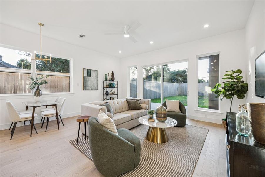 Furnished interior view inside a new home in , Dallas (Image 6).