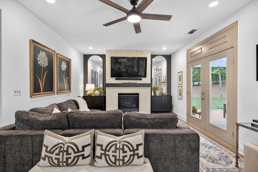 Furnished interior view inside a new home in , Flowery Branch (Image 29). Furnished interior view inside a new home in , Flowery Branch (Image 29).