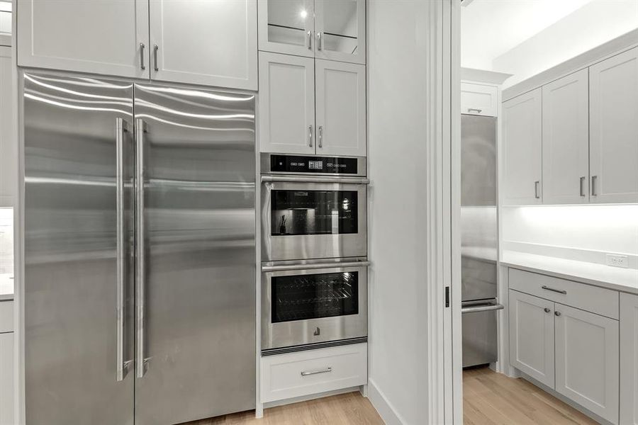 Jennair Refrigerator and double ovens Jennair Refrigerator and double ovens