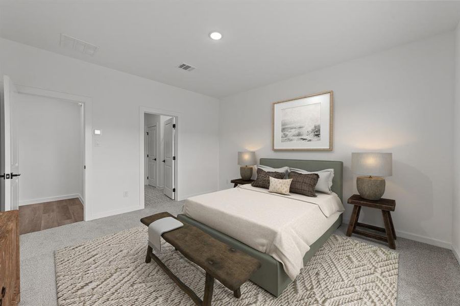 Furnished interior view inside a new home in Caldwell Lakes, Dallas (Image 4). Furnished interior view inside a new home in Caldwell Lakes, Dallas (Image 4).