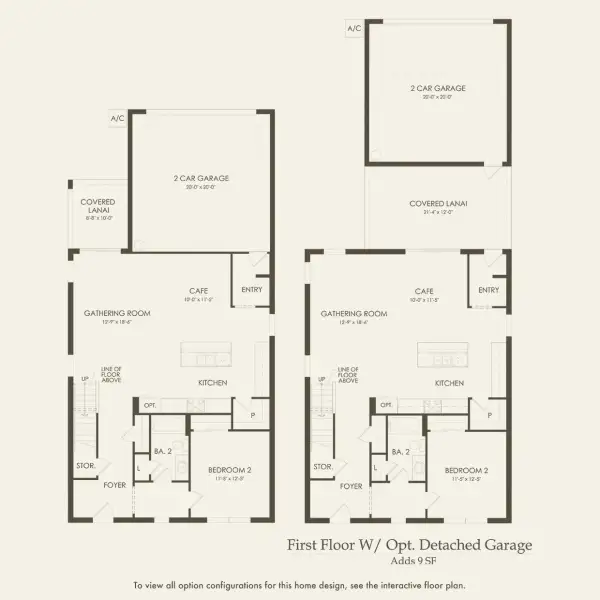 2D floor plan layout for the Mabel by Pulte Homes in Crescent Ridge, Apopka, FL (Image 4).