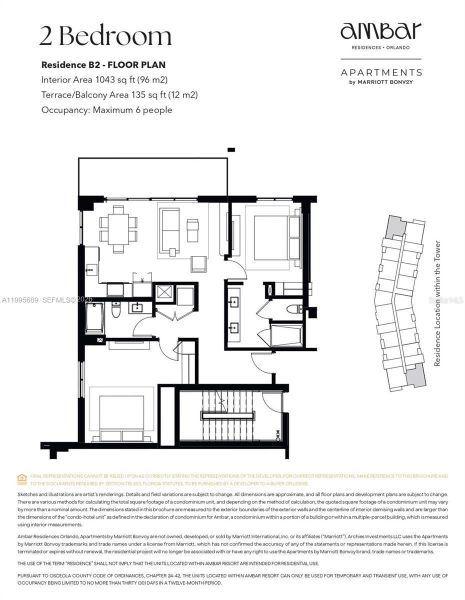 2D floor plan layout of this home in , Kissimmee, FL (Image 4).