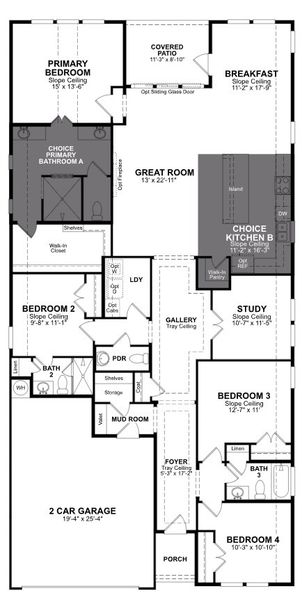 2D floor plan layout of this home in Flat Creek, Castroville, TX (Image 2). 2D floor plan layout of this home in Flat Creek, Castroville, TX (Image 2).