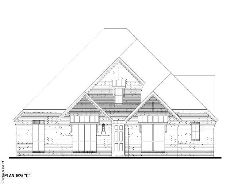 Plan 1625 Elevation C Plan 1625 Elevation C