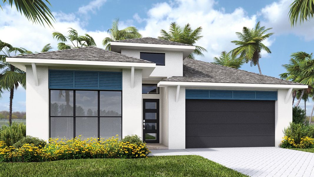 Representative exterior photo of a completed home built from the 2517F by Perry Homes in Star Farms at Lakewood Ranch, Bradenton, FL (Image 19).