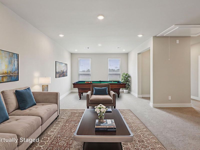 Furnished interior view inside a new home in Katy Grand Village - Luxe Series, Katy (Image 5).