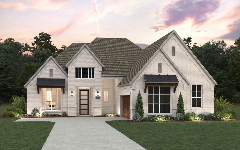 Representative exterior photo of a completed home built from the Alpine II – 65' by Chesmar Homes in The Grove Frisco, Frisco, TX (Image 4). Representative exterior photo of a completed home built from the Alpine II – 65' by Chesmar Homes in The Grove Frisco, Frisco, TX (Image 4).