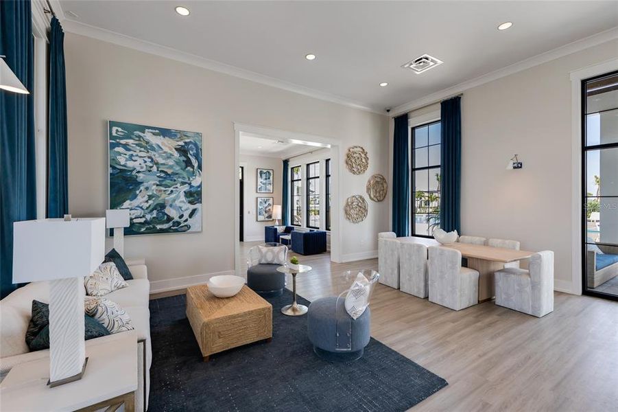 Furnished interior view inside a new home in Sweetwater at Lakewood Ranch, Bradenton (Image 15).