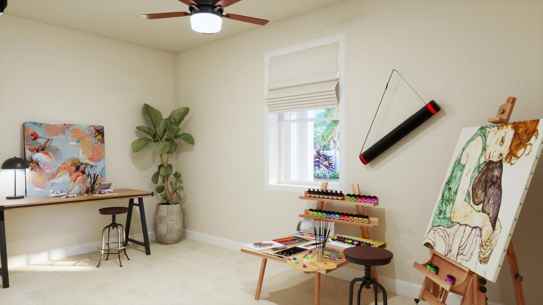 Representative furnished interior of a home built from the Palmer by Risewell Homes in Trinity Gardens, Deland (Image 18).