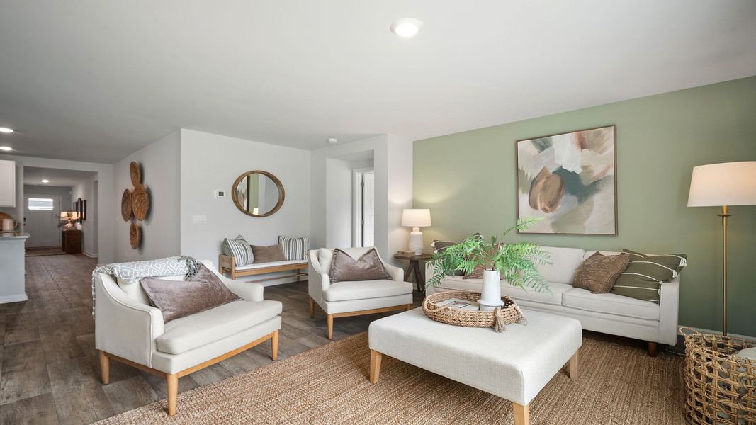 Furnished interior view inside a new home in The Retreat at East Argent, Ridgeland (Image 18). Furnished interior view inside a new home in The Retreat at East Argent, Ridgeland (Image 18).