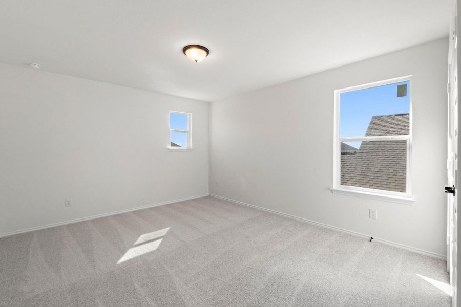 Spacious, unfurnished interior of a new home in Salerno - Classic Collection, Round Rock (Image 24). Spacious, unfurnished interior of a new home in Salerno - Classic Collection, Round Rock (Image 24).