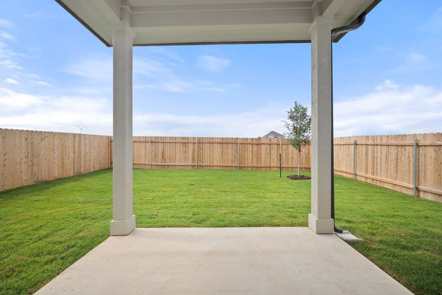 Exterior details and patio area of a home in Porter Country, Buda (Image 4). Exterior details and patio area of a home in Porter Country, Buda (Image 4).