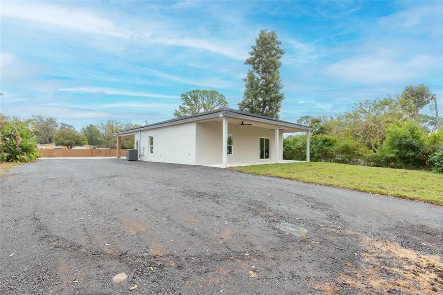 Exterior details and patio area of a home in , Sebring (Image 3).