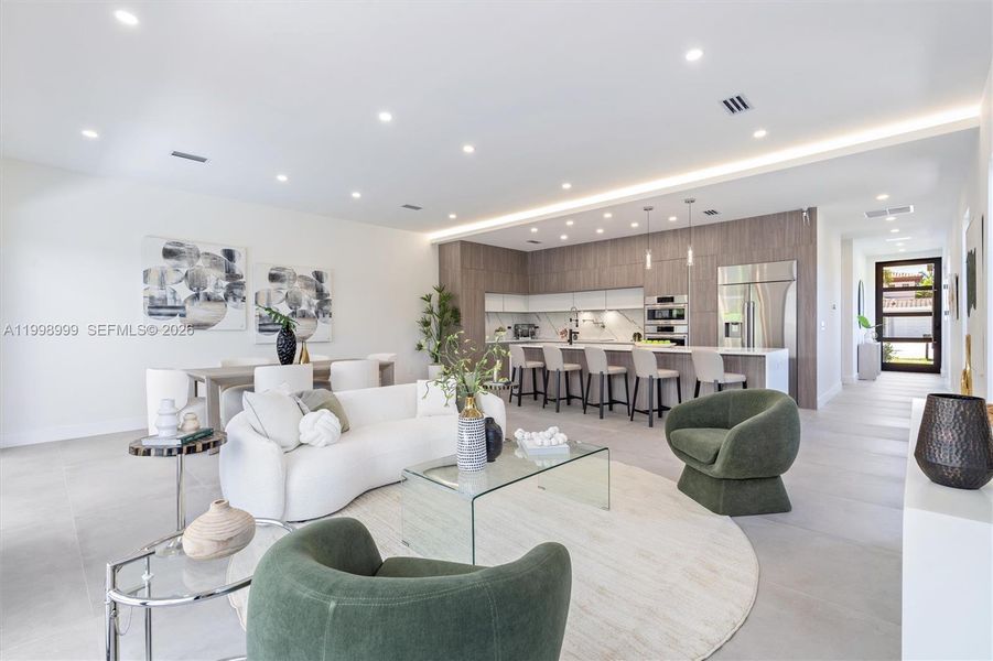 Furnished interior view inside a new home in , Fort Lauderdale (Image 4).
