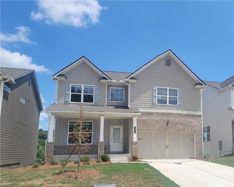 Exterior details and patio area of a home in Clark Farms, Flowery Branch (Image 1). Exterior details and patio area of a home in Clark Farms, Flowery Branch (Image 1).