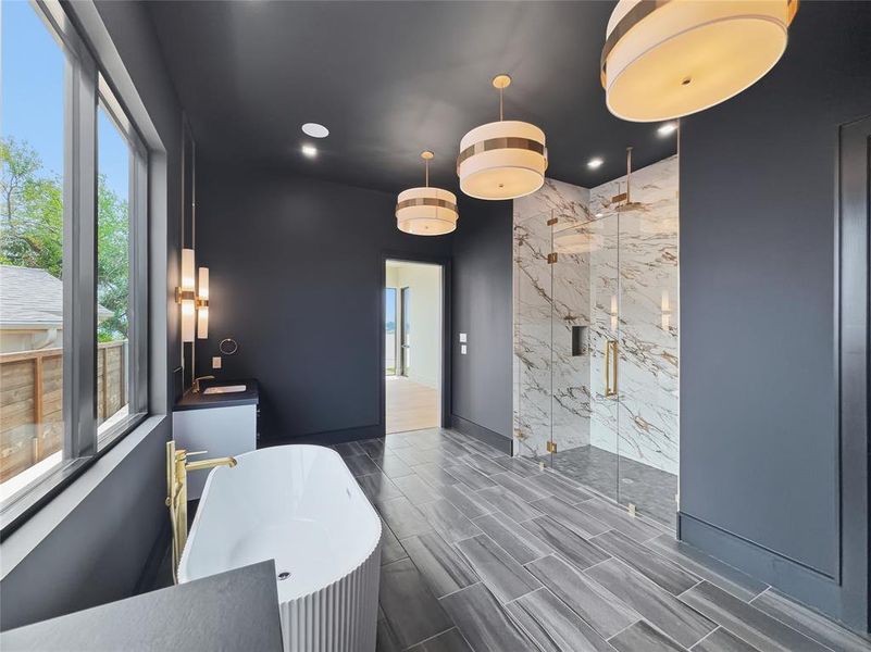 Furnished interior view inside a new home in , Graford (Image 13).