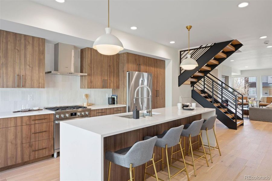 Furnished interior view inside a new home in , Denver (Image 36).