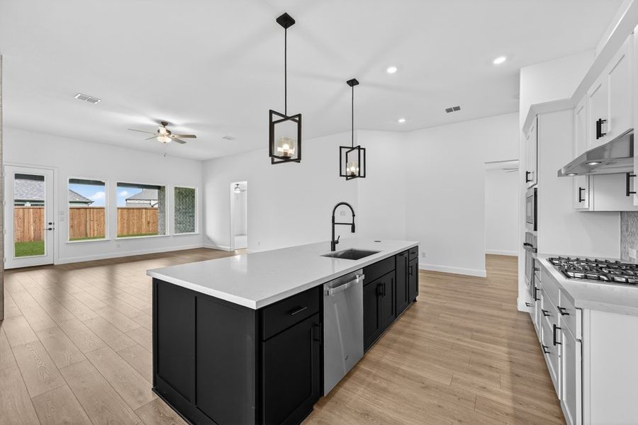 Furnished interior view inside a new home in South Oak, Lakewood Village (Image 6).