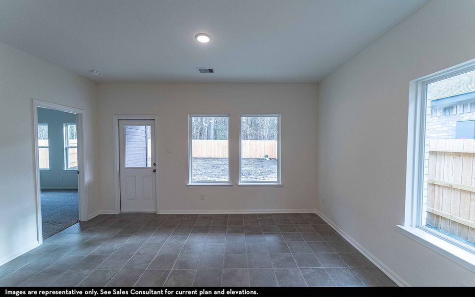 Representative unfurnished interior of a home built from the Lavaca by CastleRock Communities in Austin Colony, Brazoria (Image 11).