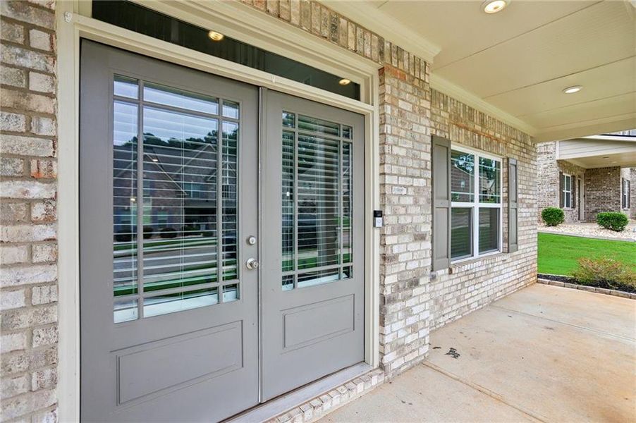 Exterior details and patio area of a home in , McDonough (Image 27).