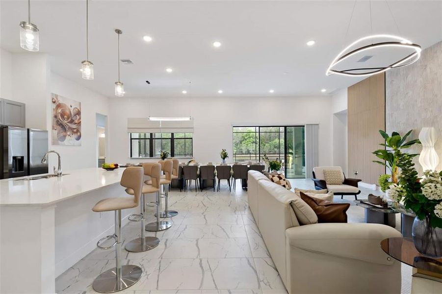 Furnished interior view inside a new home in , Kissimmee (Image 63).