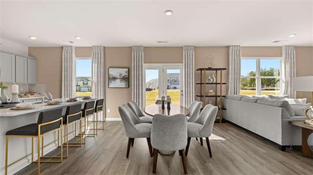 Furnished interior view inside a new home in Poplar Preserve, Newnan (Image 27).