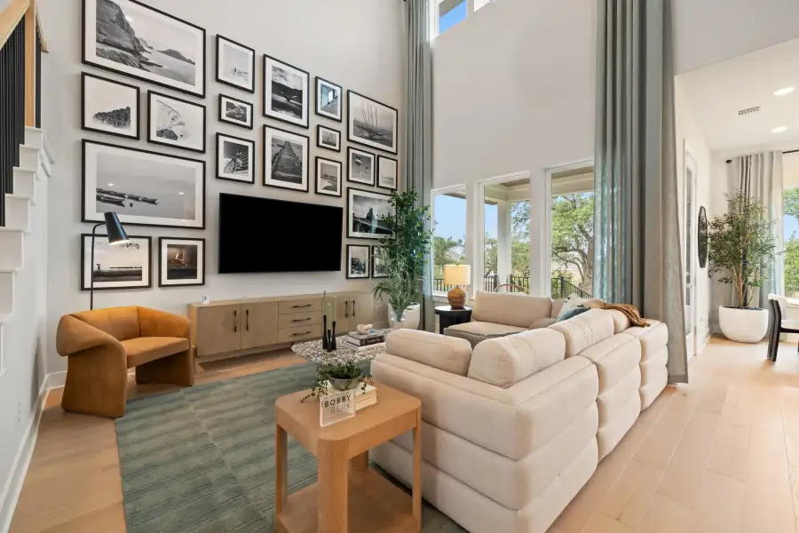 Furnished interior view inside a new home in Turner's Crossing, Buda (Image 25).