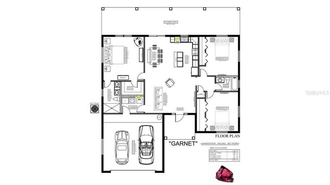 2D floor plan layout of this home in , Sebring, FL (Image 4).
