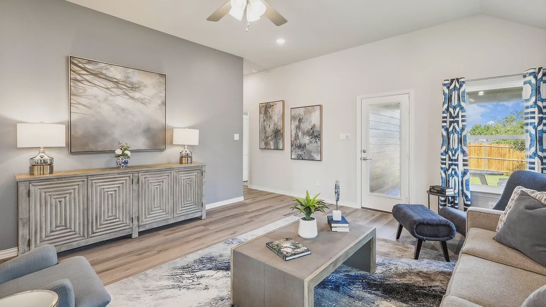 Furnished interior view inside a new home in Hulen Trails, Fort Worth (Image 5).