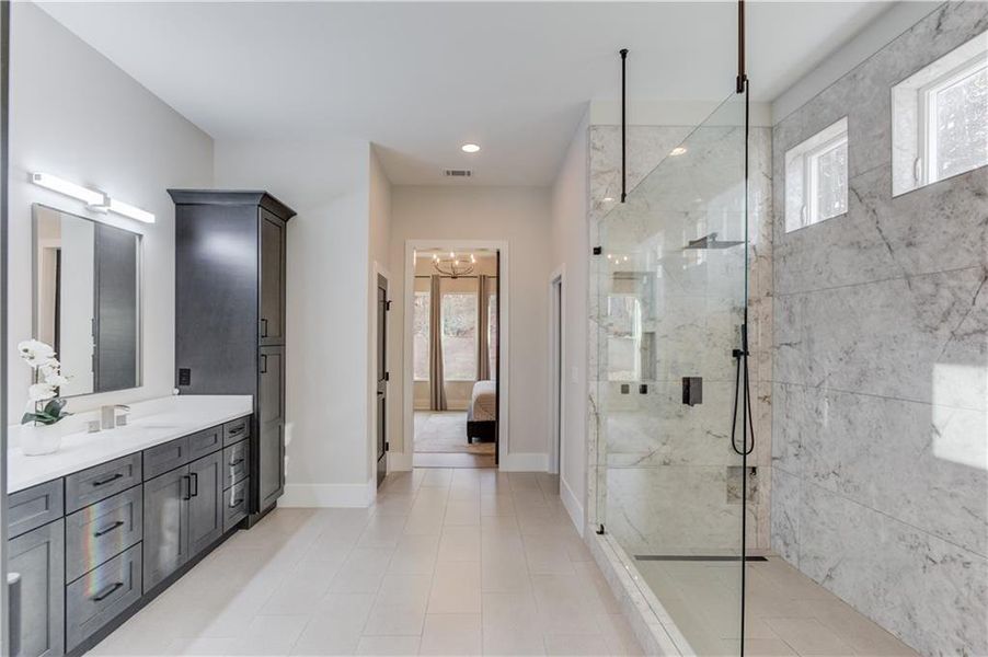 Furnished interior view inside a new home in , Suwanee (Image 17).