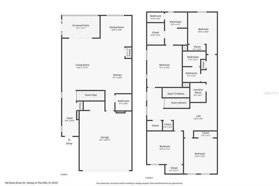 2D floor plan layout of this home in , Groveland, FL (Image 5).