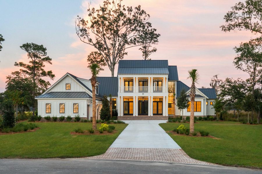 Front exterior of a new home in , Ravenel, SC, highlighting curb appeal (Image 32).