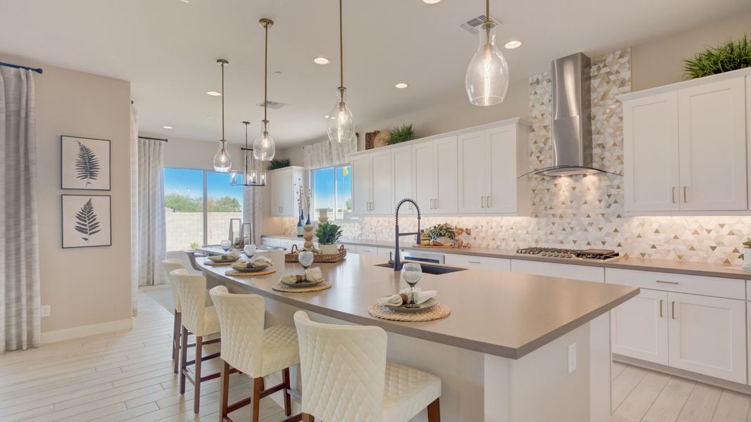 Representative furnished interior of a home built from the Almeria by DRB Homes in Arroyo Seco - Palazzo, Buckeye (Image 11). Representative furnished interior of a home built from the Almeria by DRB Homes in Arroyo Seco - Palazzo, Buckeye (Image 11).