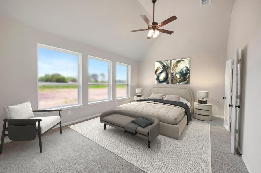 Spacious owner's suite (*Photo not of actual home and used for illustration purposes only.)
