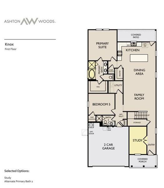 2D floor plan layout of this home in Berry Creek Highlands, Georgetown, TX (Image 4).