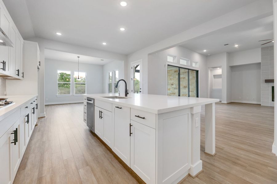 Furnished interior view inside a new home in Double Eagle Ranch, Cedar Creek (Image 9).